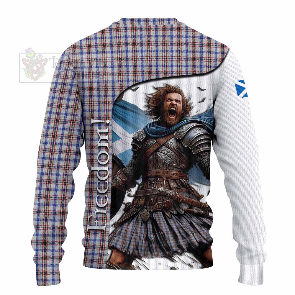 Boswell Crest Tartan Knitted Sweater Inspired by the Freedom of Scottish Warrior - Tartan Vibes Clothing