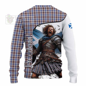 Boswell Crest Tartan Knitted Sweater Inspired by the Freedom of Scottish Warrior - Tartan Vibes Clothing