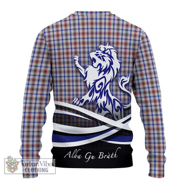 Boswell Tartan Ugly Sweater with Alba Gu Brath Regal Lion Emblem - Tartan Vibes Clothing