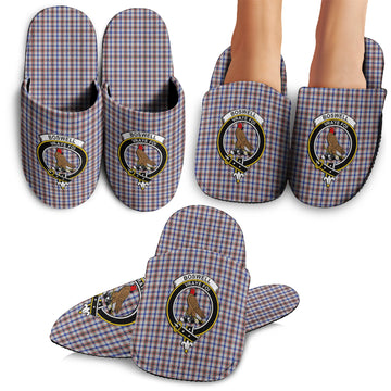 Boswell Tartan Home Slippers with Family Crest - Tartanvibesclothing