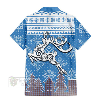 Boswell Clan Christmas Hawaiian Shirt Celtic Reindeer Style - Tartan Vibes Clothing