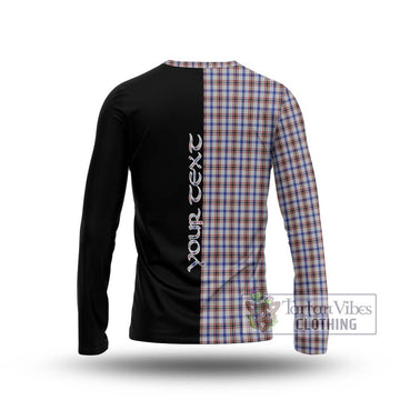 Boswell Tartan Long Sleeve T-Shirt with Family Crest and Half Of Me Style - Tartan Vibes Clothing