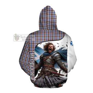 Boswell Crest Tartan Cotton Hoodie Inspired by the Freedom of Scottish Warrior Pullover Hoodie - Tartan Vibes Clothing