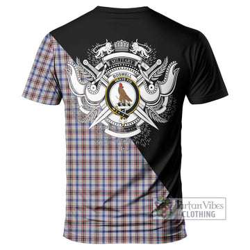 Boswell Tartan T-Shirt with Family Crest and Military Logo Style - Tartan Vibes Clothing
