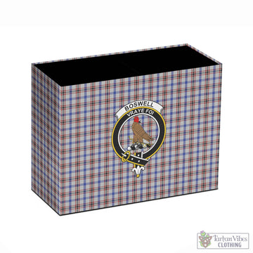 Boswell Tartan Pen Holder with Family Crest - Tartan Vibes Clothing