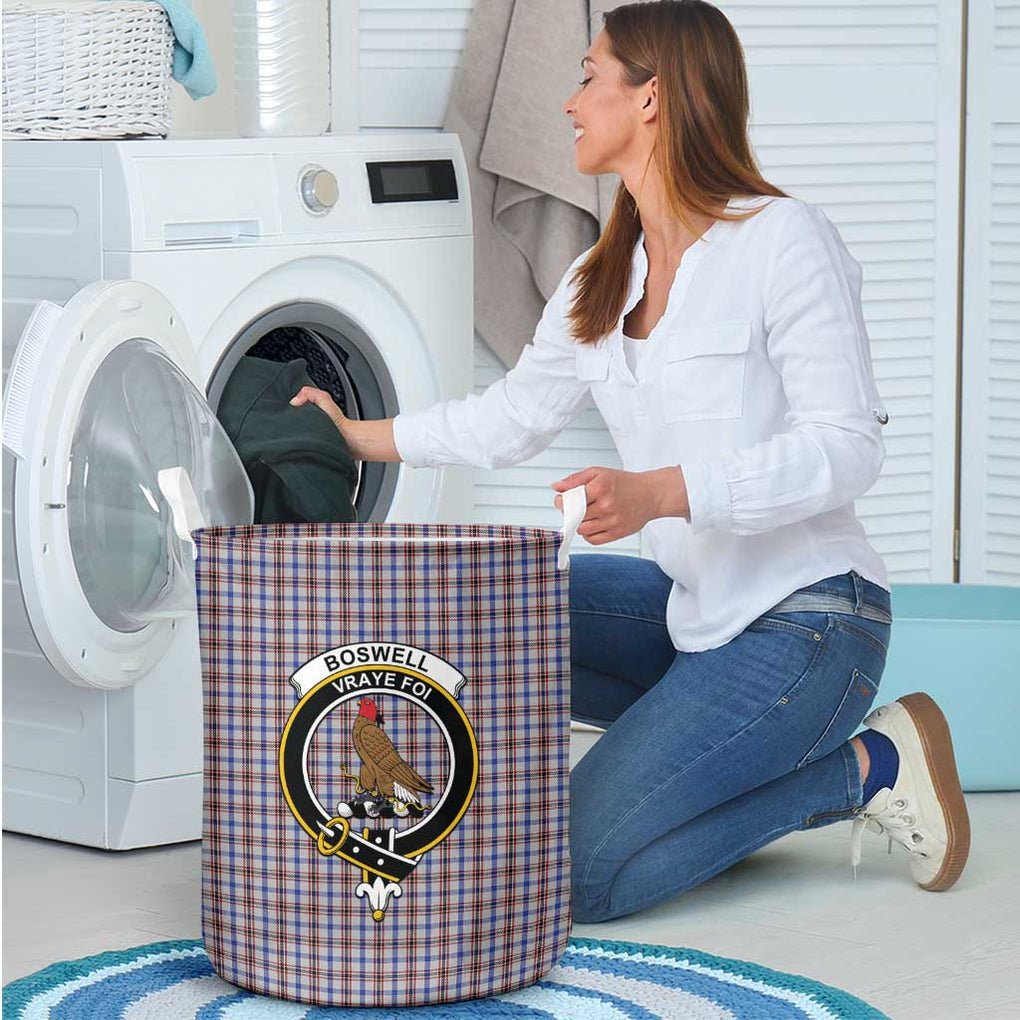 Boswell Tartan Laundry Basket with Family Crest - Tartan Vibes Clothing