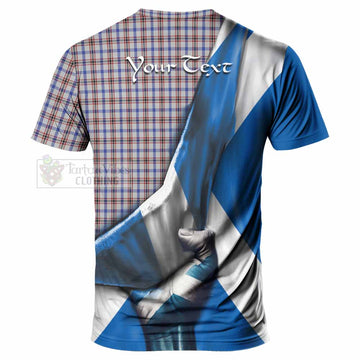 Boswell Tartan T-Shirt with Family Crest Scotland Patriotic Style - Tartan Vibes Clothing