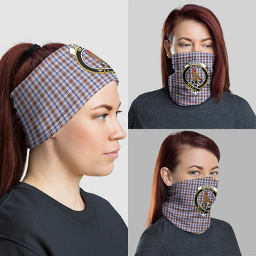 Boswell Tartan Neck Gaiters, Tartan Bandanas, Tartan Head Band with Family Crest - Tartan Vibes Clothing
