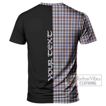 Boswell Tartan T-Shirt with Family Crest and Half Of Me Style - Tartan Vibes Clothing