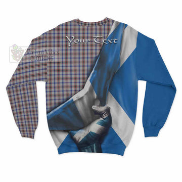 Boswell Tartan Sweatshirt with Family Crest Scotland Patriotic Style - Tartan Vibes Clothing