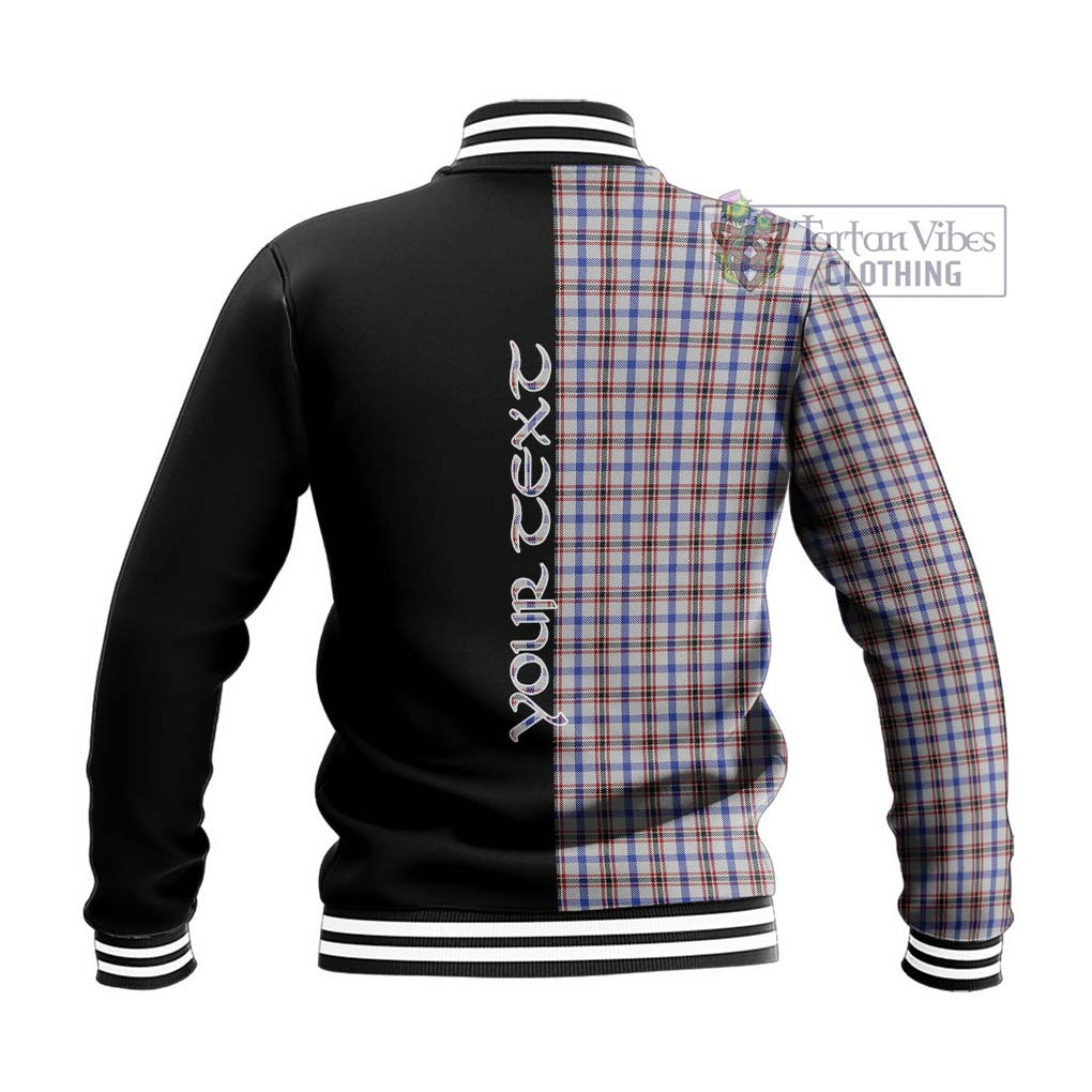 Boswell Tartan Baseball Jacket with Family Crest and Half Of Me Style - Tartan Vibes Clothing