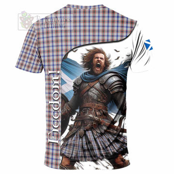Boswell Crest Tartan T-Shirt Inspired by the Freedom of Scottish Warrior - Tartan Vibes Clothing