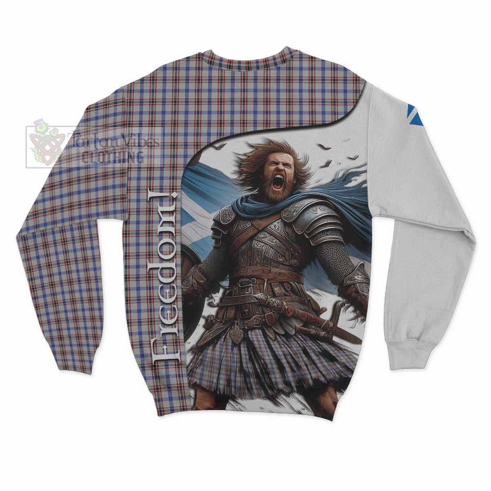 Boswell Crest Tartan Sweatshirt Inspired by the Freedom of Scottish Warrior - Tartan Vibes Clothing