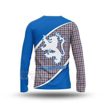 Boswell Family Crest Tartan Long Sleeve T-Shirt Celebrate Saint Andrew's Day in Style - Tartan Vibes Clothing