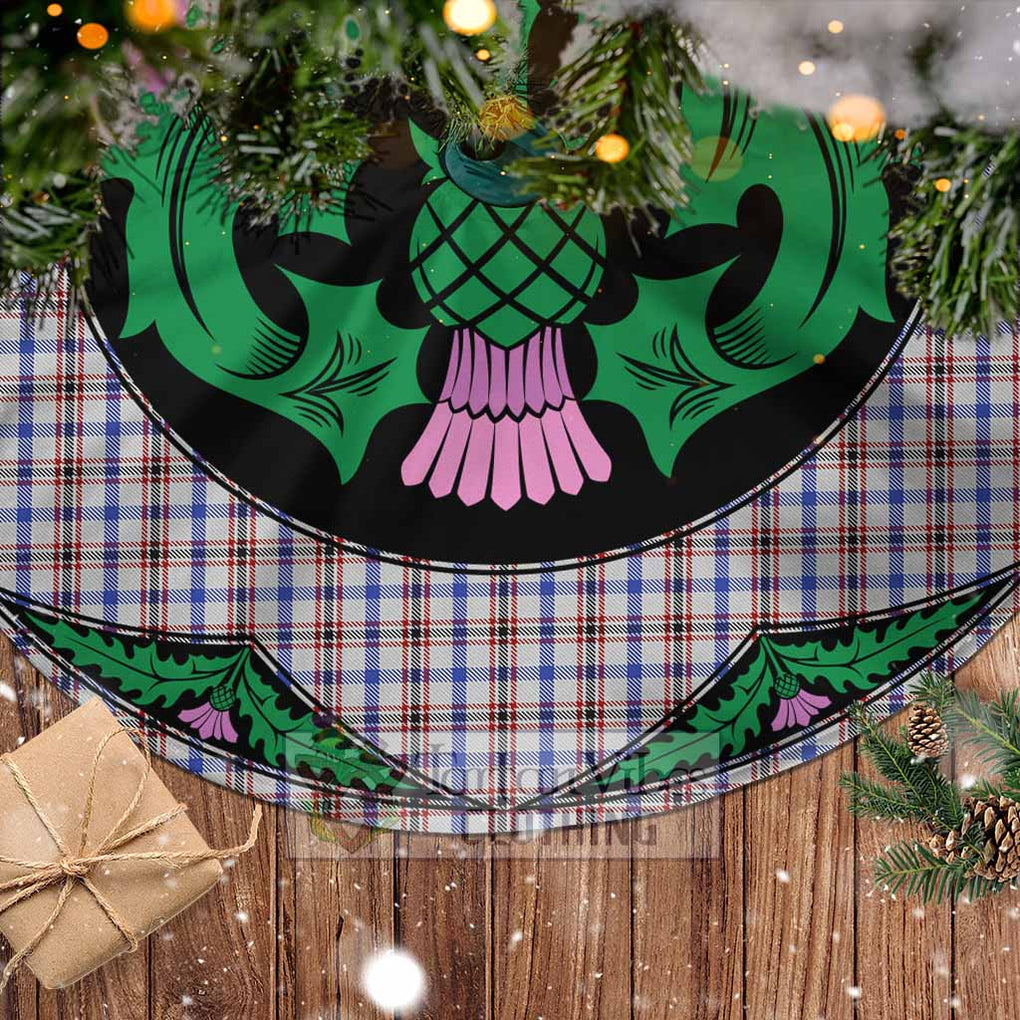 Boswell Tartan Christmas Tree Skirt Scottish Thistle Style - Tartan Vibes Clothing