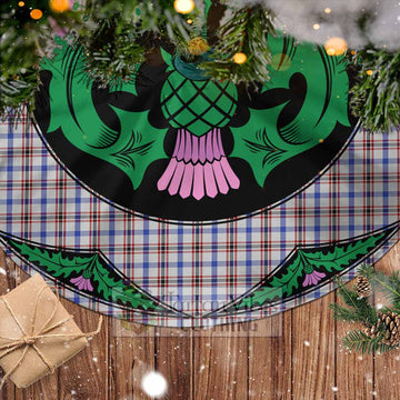 Boswell Tartan Christmas Tree Skirt Scottish Thistle Style - Tartan Vibes Clothing