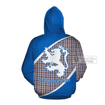 Boswell Family Crest Tartan Cotton Hoodie Celebrate Saint Andrew's Day in Style Pullover Hoodie - Tartan Vibes Clothing