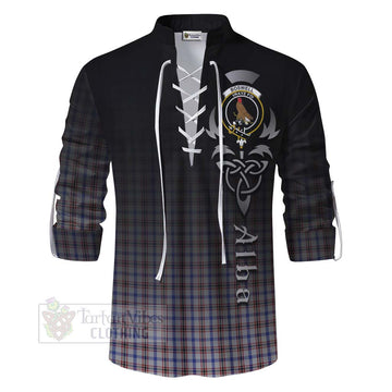 Boswell Tartan Ghillie Kilt Shirt Featuring Alba Gu Brath Family Crest Celtic Inspired - Tartan Vibes Clothing