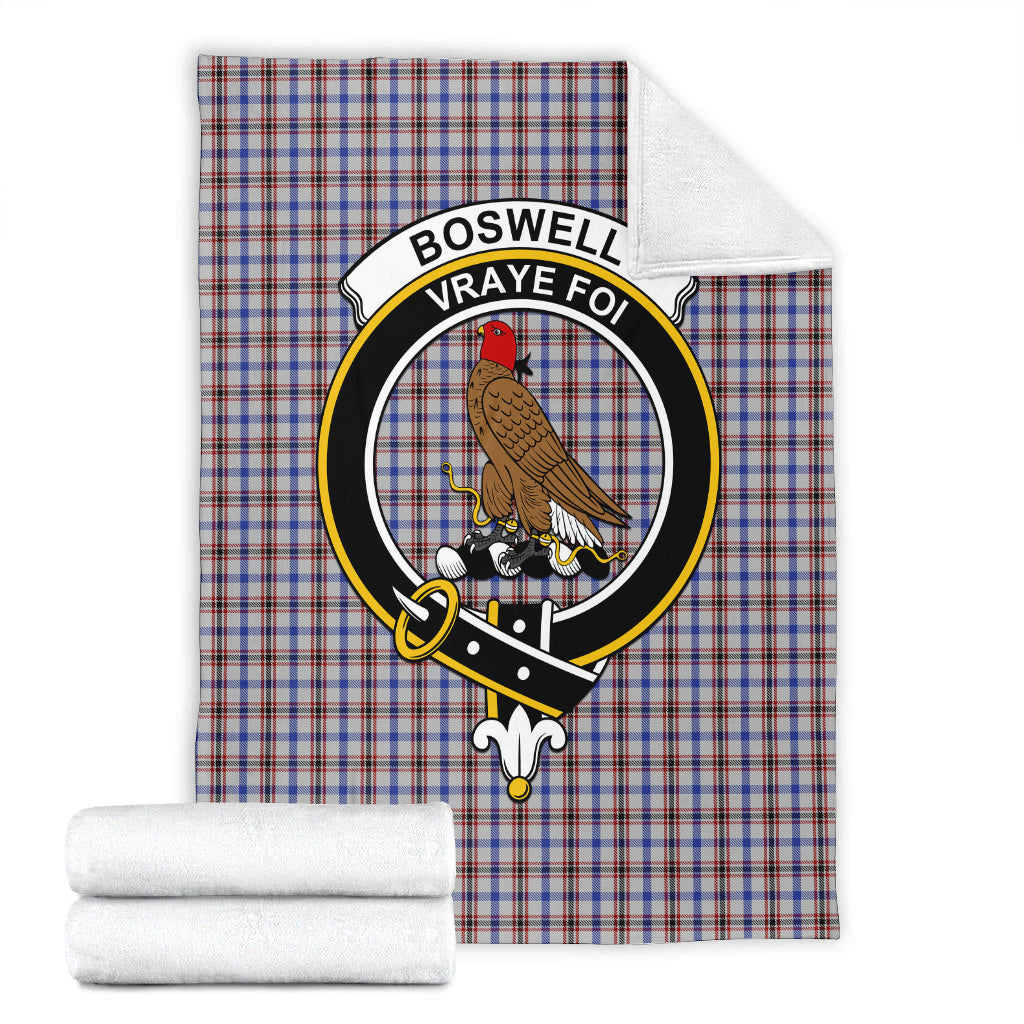 Boswell Tartan Blanket with Family Crest - Tartan Vibes Clothing