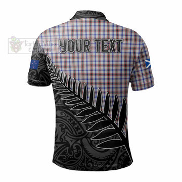 Boswell Crest Tartan Polo Shirt with New Zealand Silver Fern Half Style - Tartan Vibes Clothing