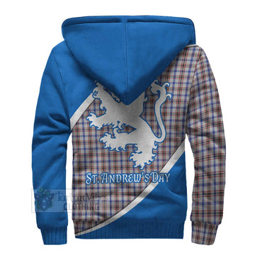 Boswell Family Crest Tartan Sherpa Hoodie Celebrate Saint Andrew's Day in Style - Tartan Vibes Clothing