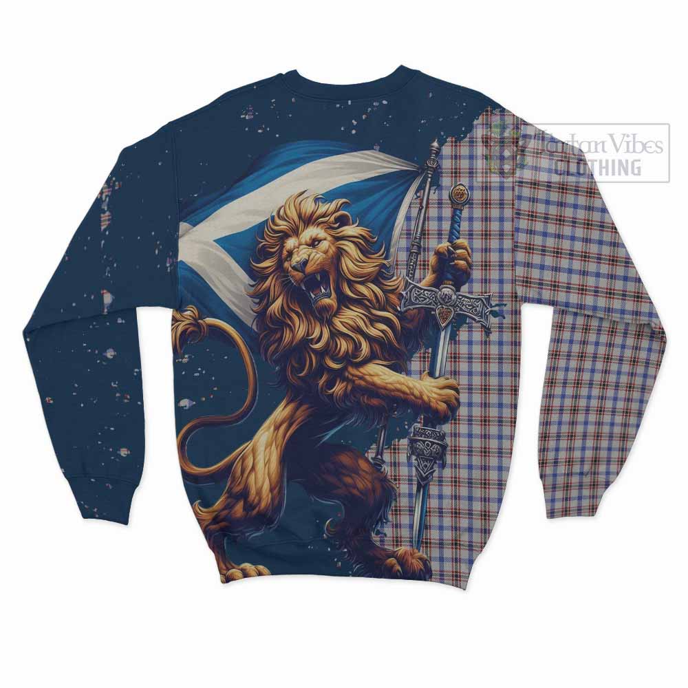 Boswell Tartan Family Crest Sweatshirt with Scottish Majestic Lion - Tartan Vibes Clothing