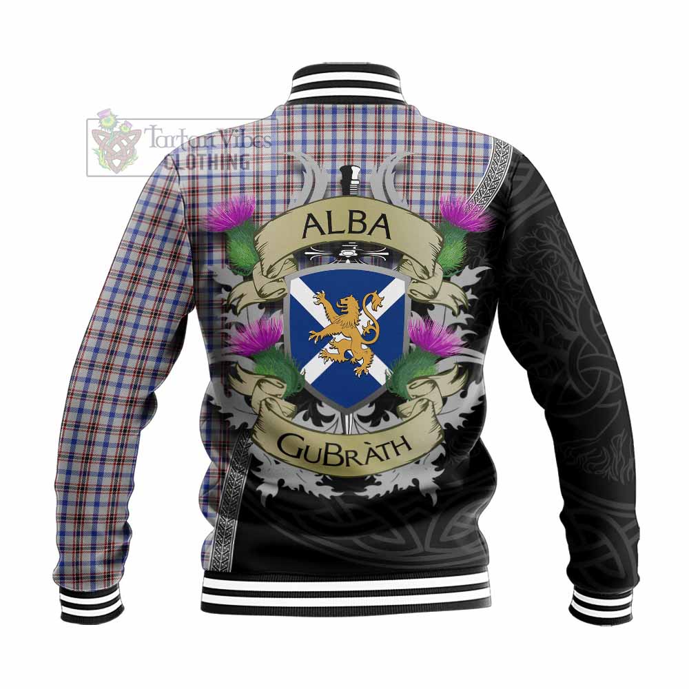 Boswell Tartan Family Crest Baseball Jacket Lion Rampant Royal Thistle Shield Celtic Inspired - Tartan Vibes Clothing
