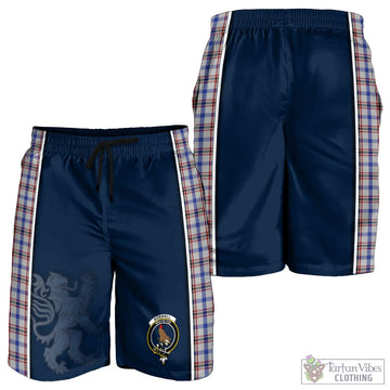 Boswell Tartan Men's Shorts with Family Crest and Lion Rampant Vibes Sport Style - Tartan Vibes Clothing