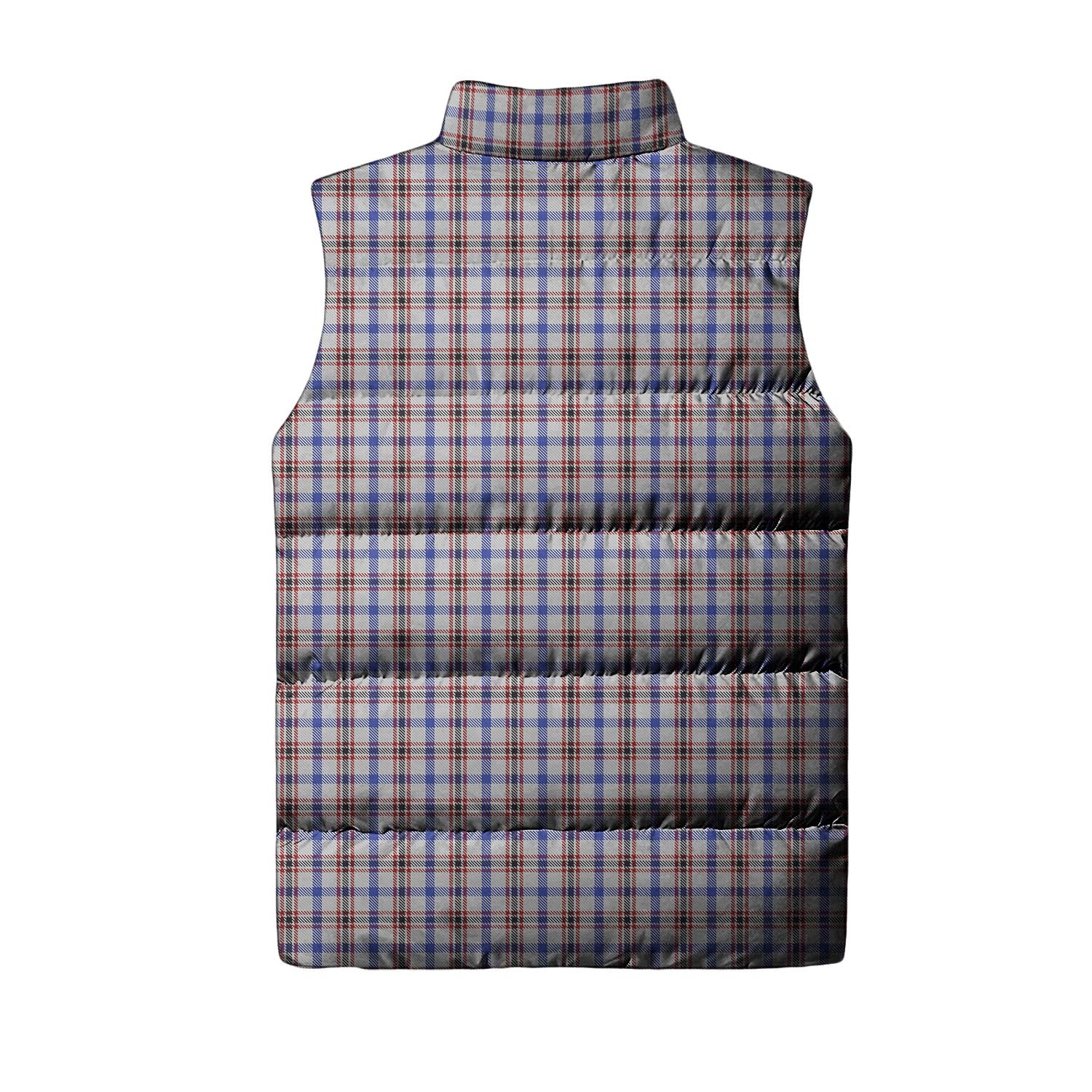 Boswell Tartan Sleeveless Puffer Jacket with Family Crest - Tartan Vibes Clothing