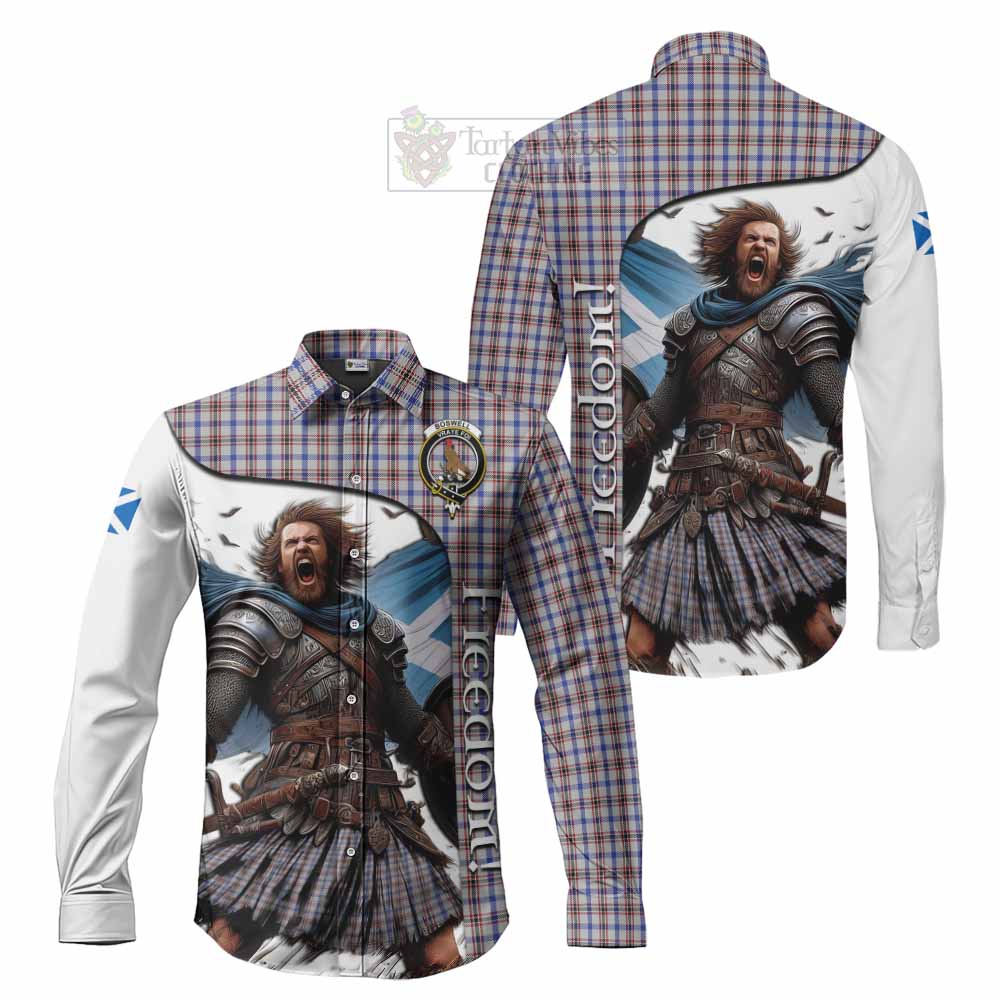 Boswell Crest Tartan Long Sleeve Button Shirt Inspired by the Freedom of Scottish Warrior - Tartan Vibes Clothing