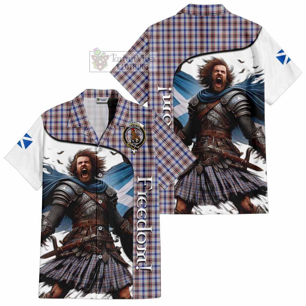 Boswell Crest Tartan Hawaiian Shirt Inspired by the Freedom of Scottish Warrior - Tartan Vibes Clothing