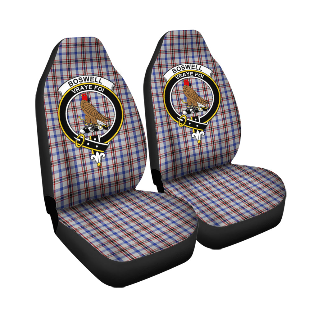 Boswell Tartan Car Seat Cover with Family Crest - Tartan Vibes Clothing