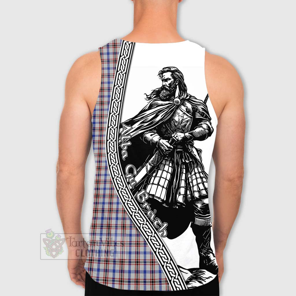 Boswell Tartan Clan Crest Men's Tank Top with Highlander Warrior Celtic Style - Tartan Vibes Clothing