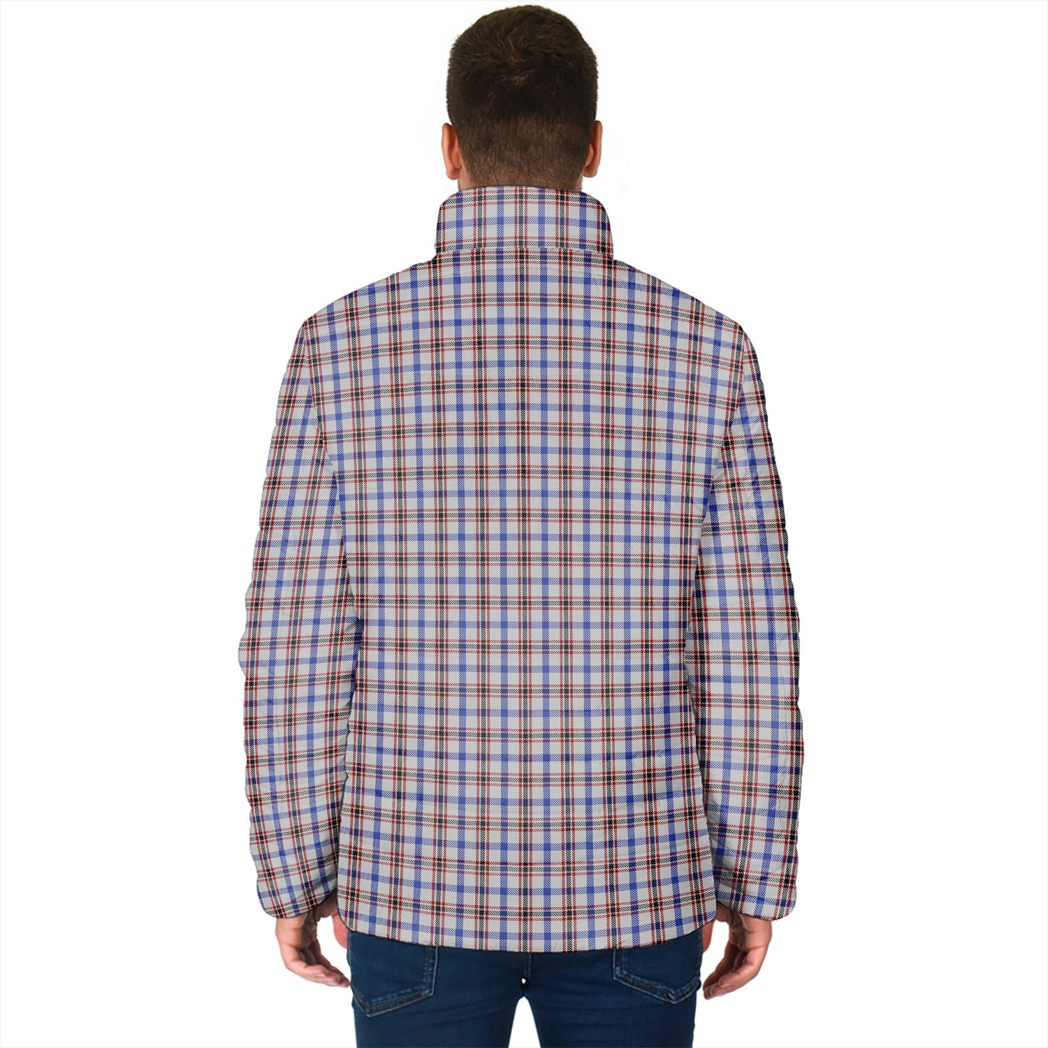 Boswell Tartan Padded Jacket with Family Crest - Tartan Vibes Clothing