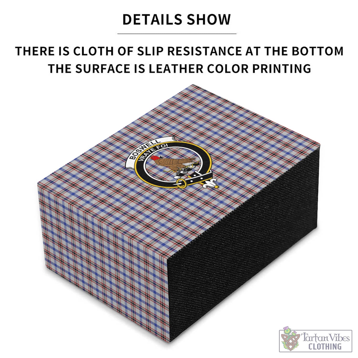 Boswell Tartan Pen Holder with Family Crest - Tartan Vibes Clothing
