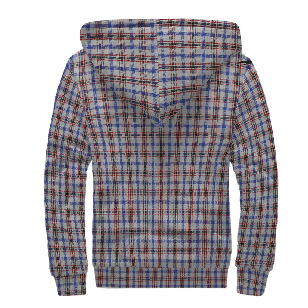 Boswell Tartan Sherpa Hoodie with Family Crest - Tartan Vibes Clothing