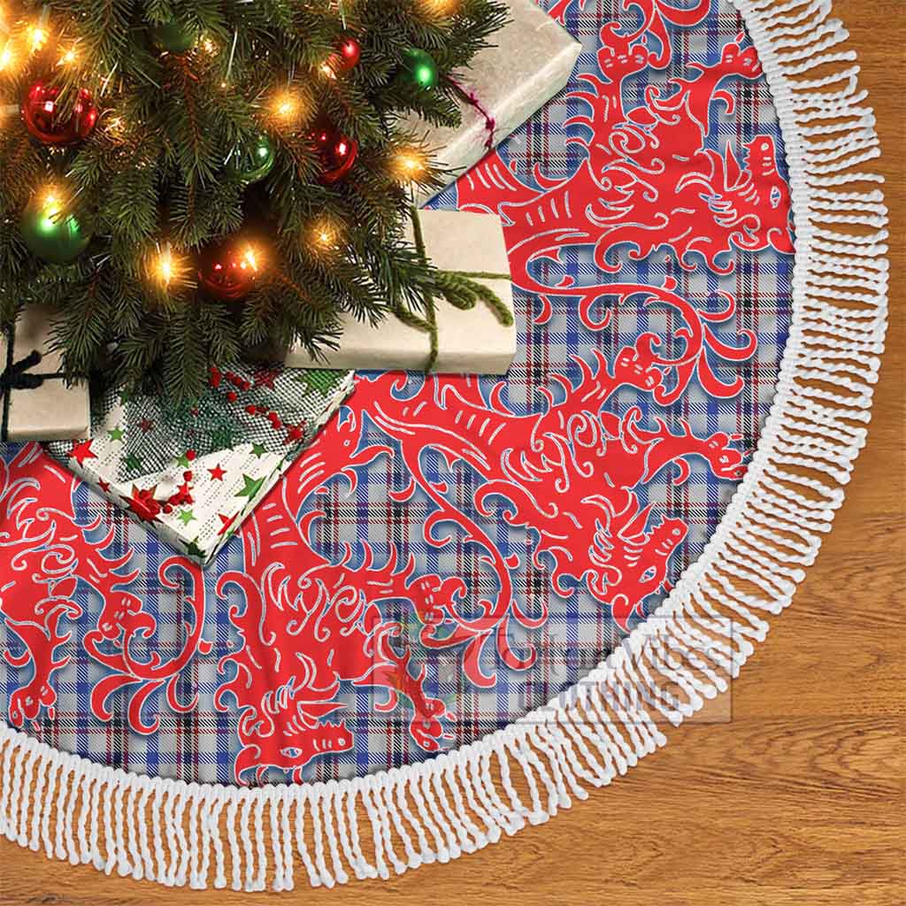 Boswell Tartan Christmas Tree Skirt Lion Rampant Style - Tartan Vibes Clothing