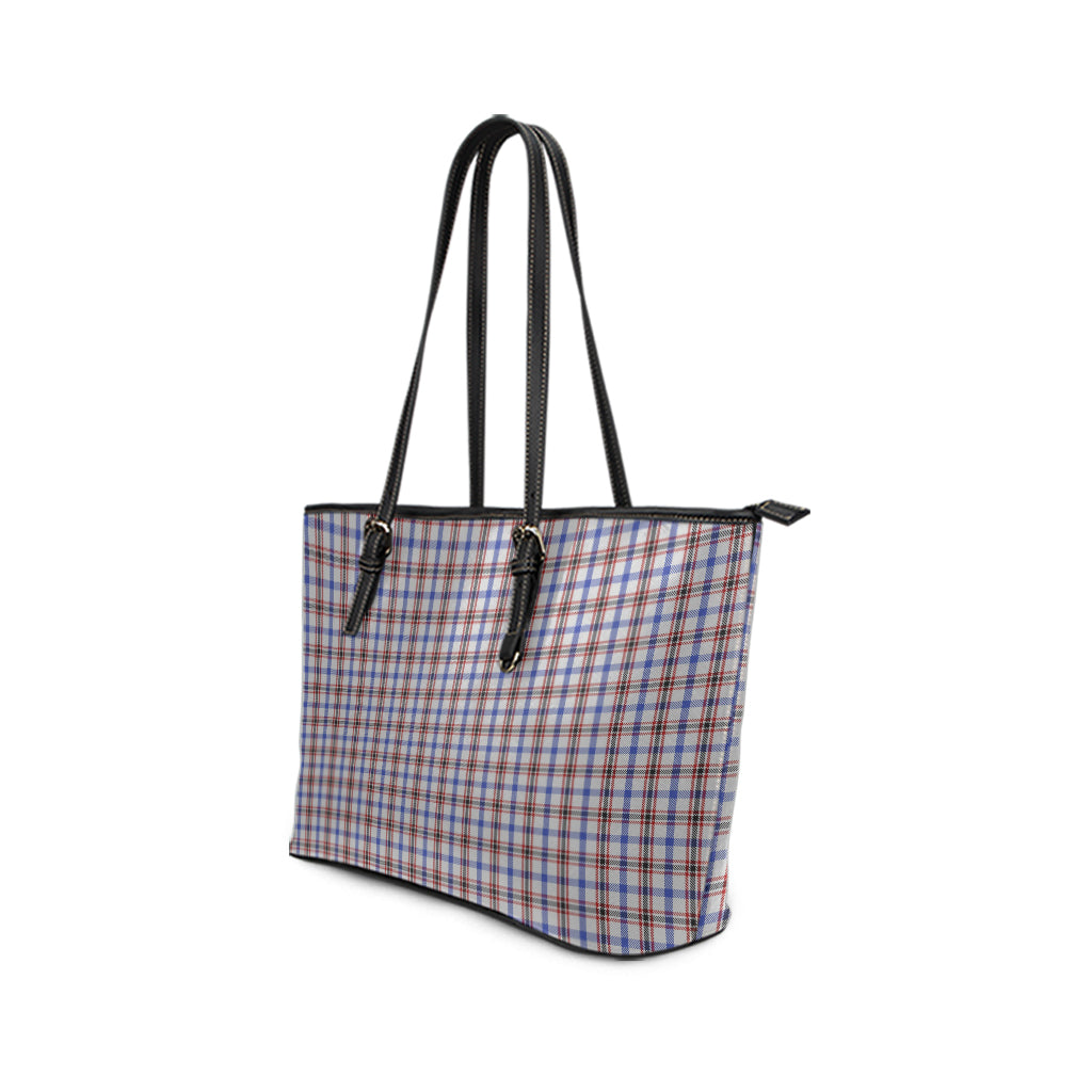 Boswell Tartan Leather Tote Bag - Tartan Vibes Clothing