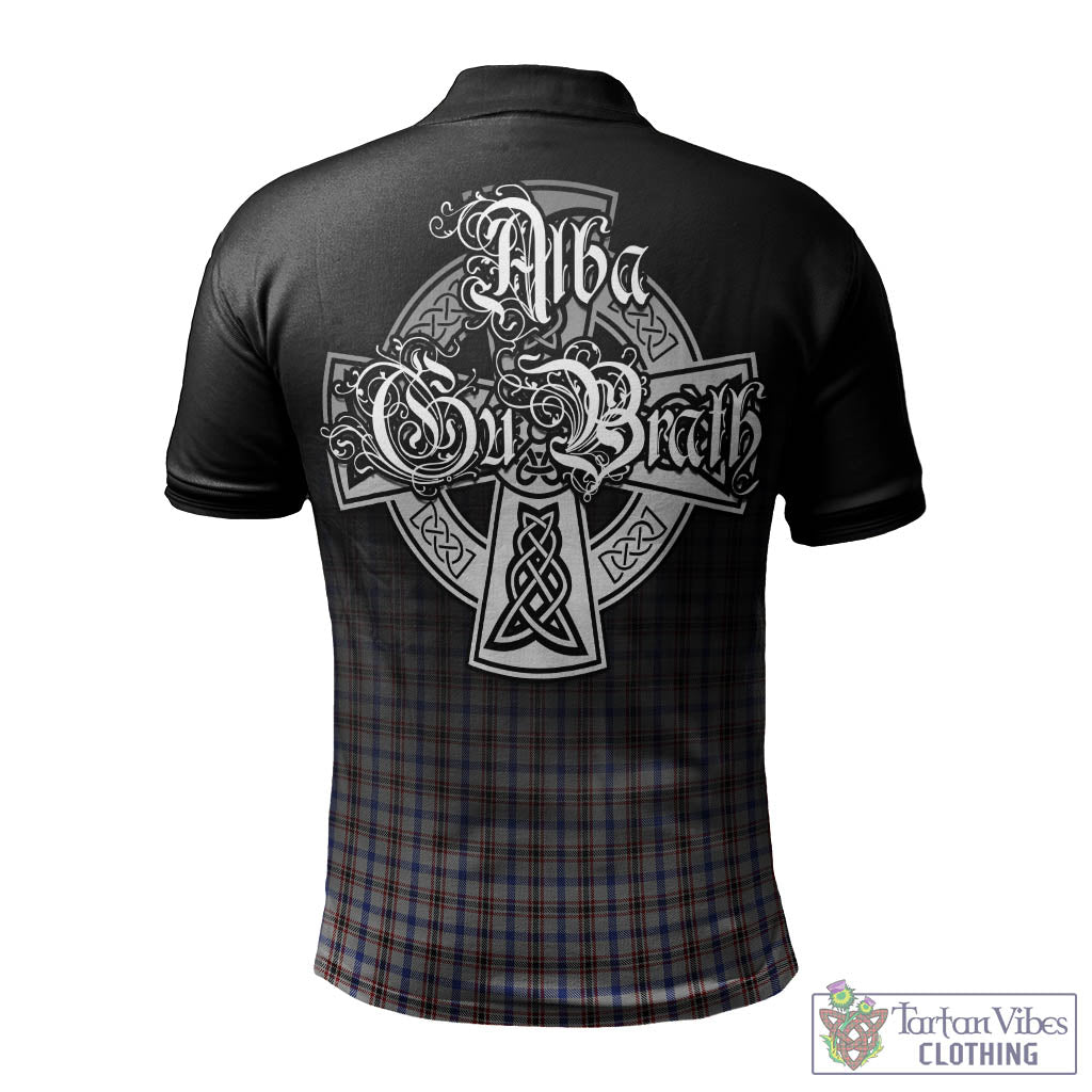 Tartan Vibes Clothing Boswell Tartan Polo Shirt Featuring Alba Gu Brath Family Crest Celtic Inspired