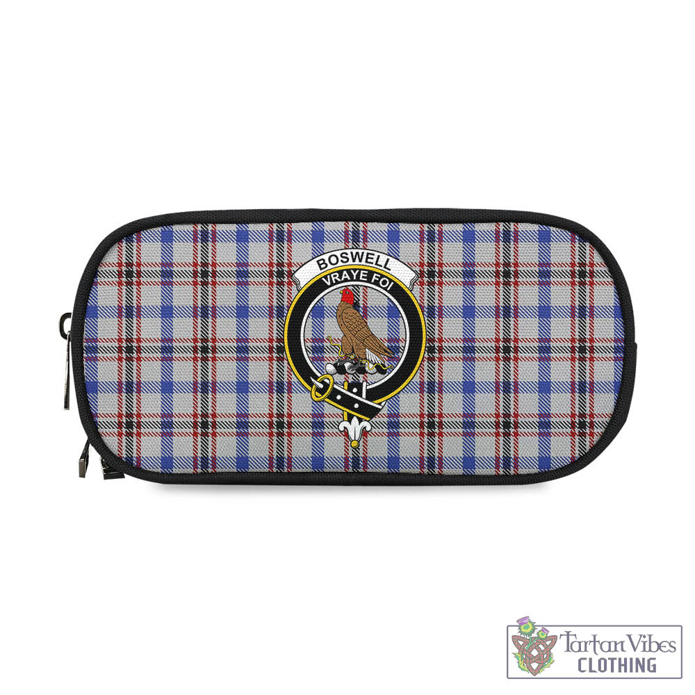 Boswell Tartan Pen and Pencil Case with Family Crest - Tartan Vibes Clothing