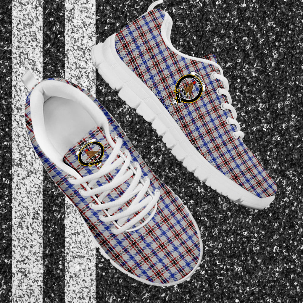 Boswell Tartan Sneakers with Family Crest - Tartan Vibes Clothing
