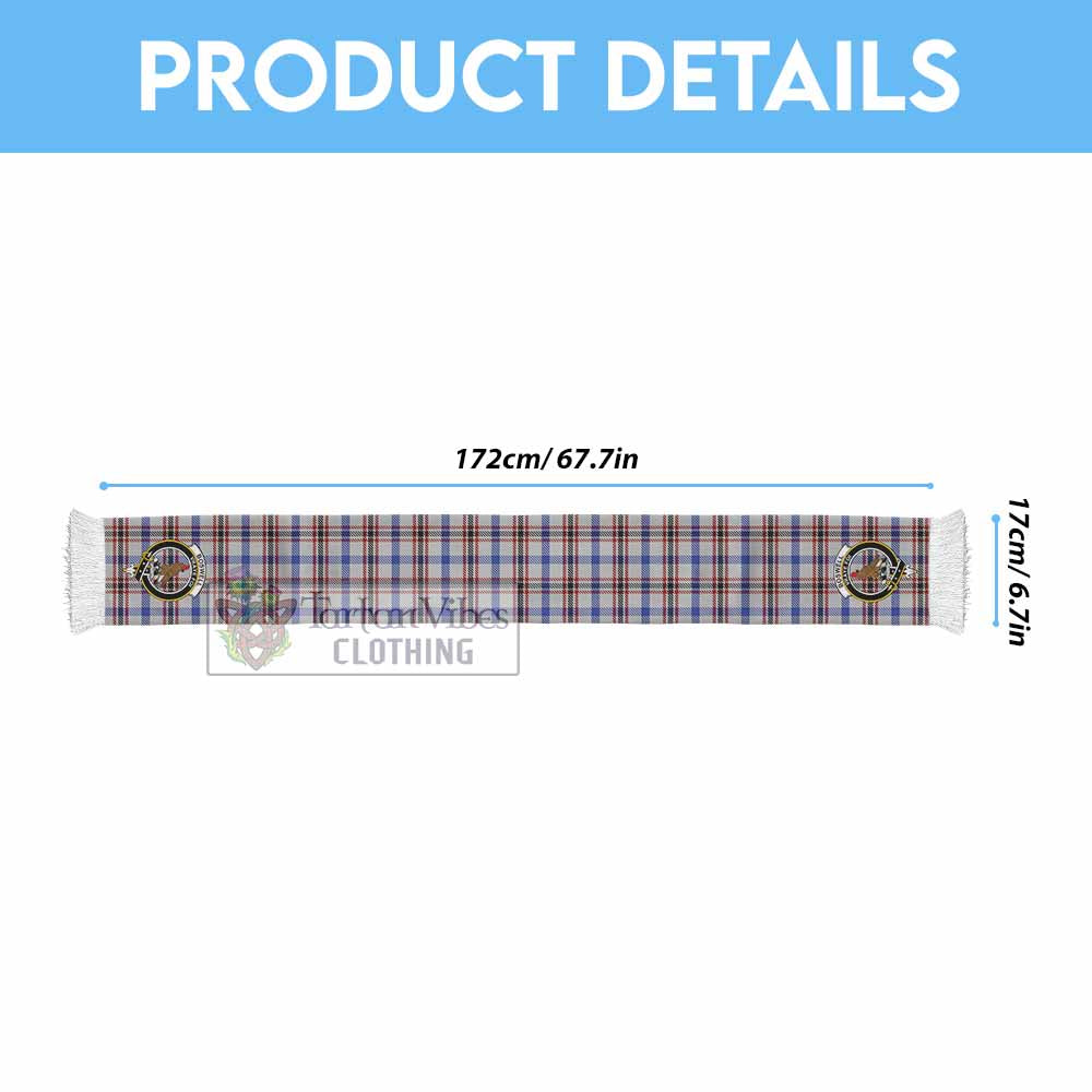 Boswell Tartan Ruffneck Scarf with Family Crest - Tartan Vibes Clothing