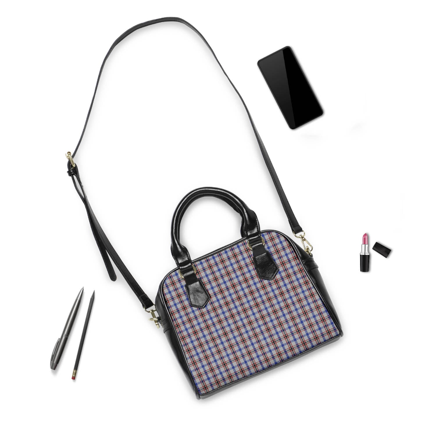 Boswell Tartan Shoulder Handbags - Tartan Vibes Clothing