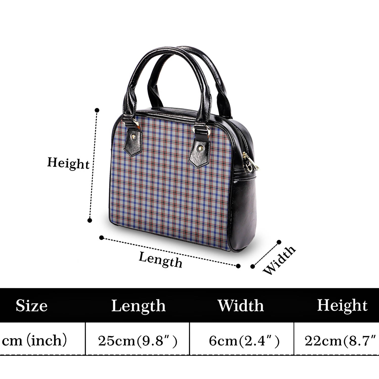 Boswell Tartan Shoulder Handbags - Tartan Vibes Clothing