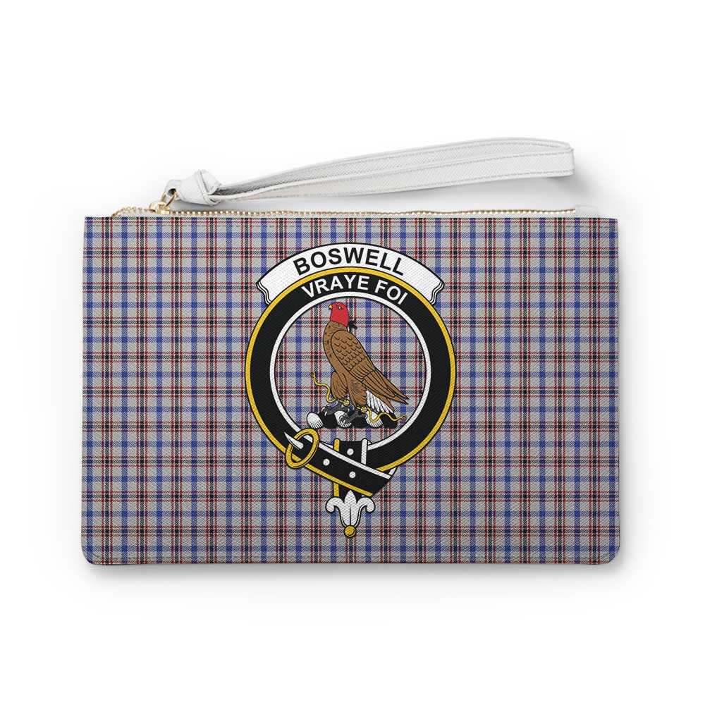 Tartan Vibes Clothing Boswell Family Crest Tartan Clutch Bag