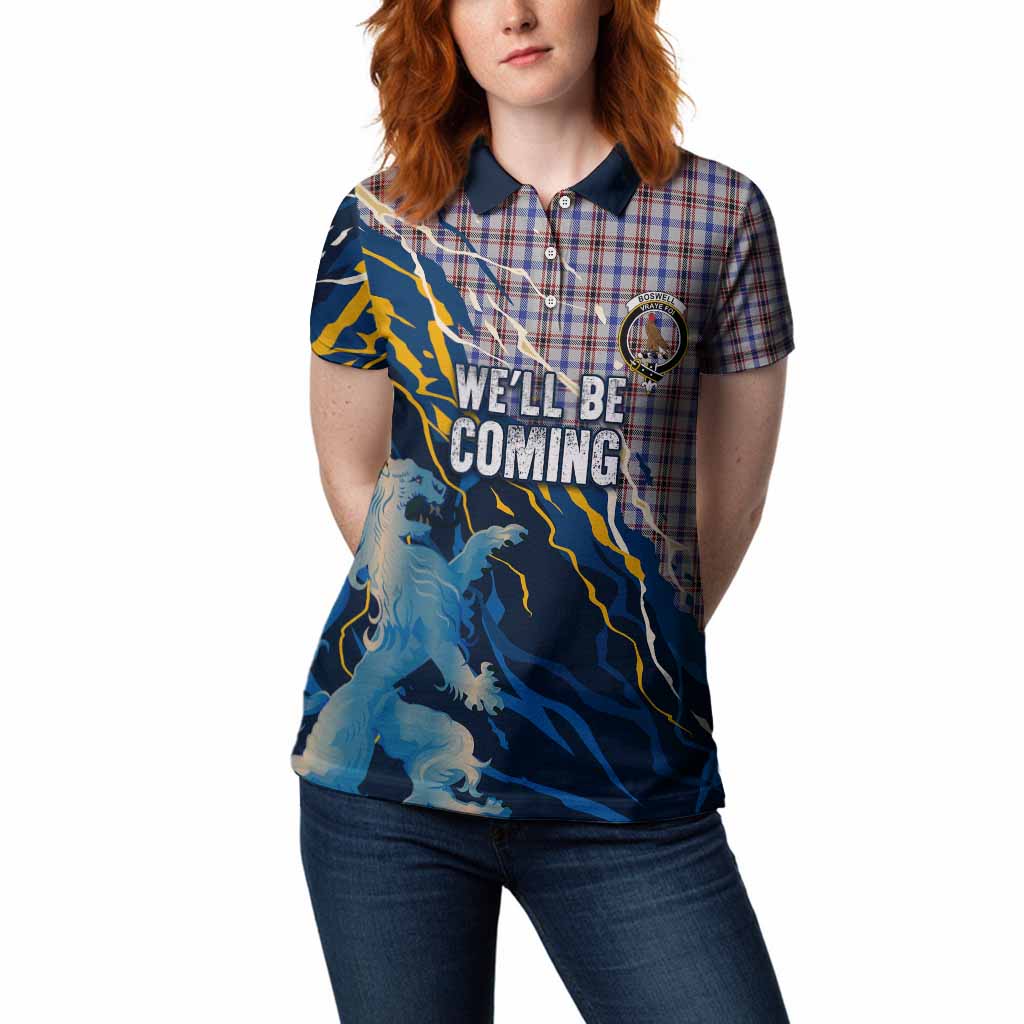 Boswell Scotland Tartan Women Polo Shirt WC2026 Football - We'll Be Coming