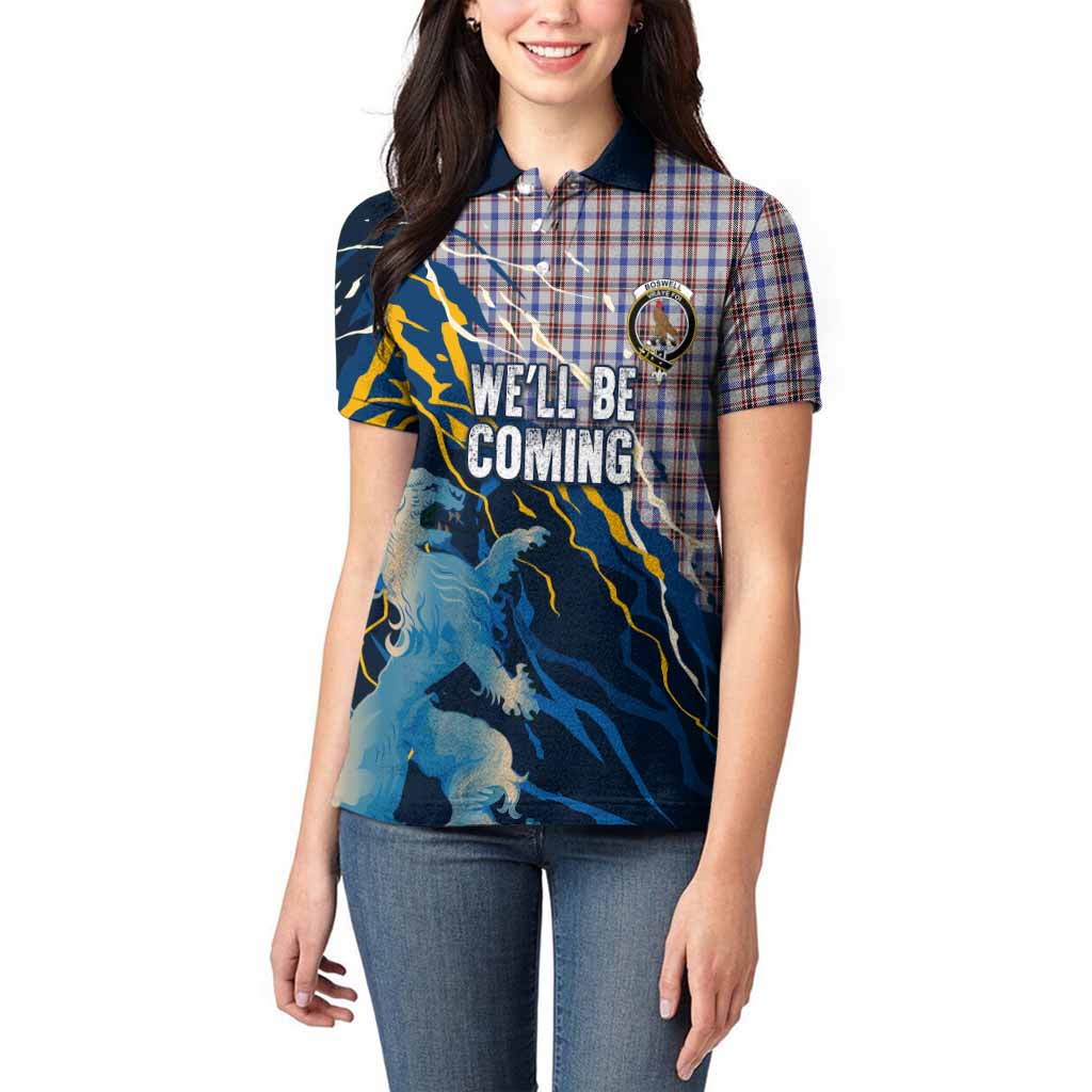 Boswell Scotland Tartan Women Polo Shirt WC2026 Football - We'll Be Coming