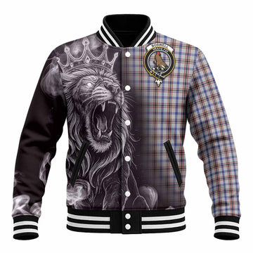 Boswell Tartan Baseball Jacket Roaring Lion Heritage