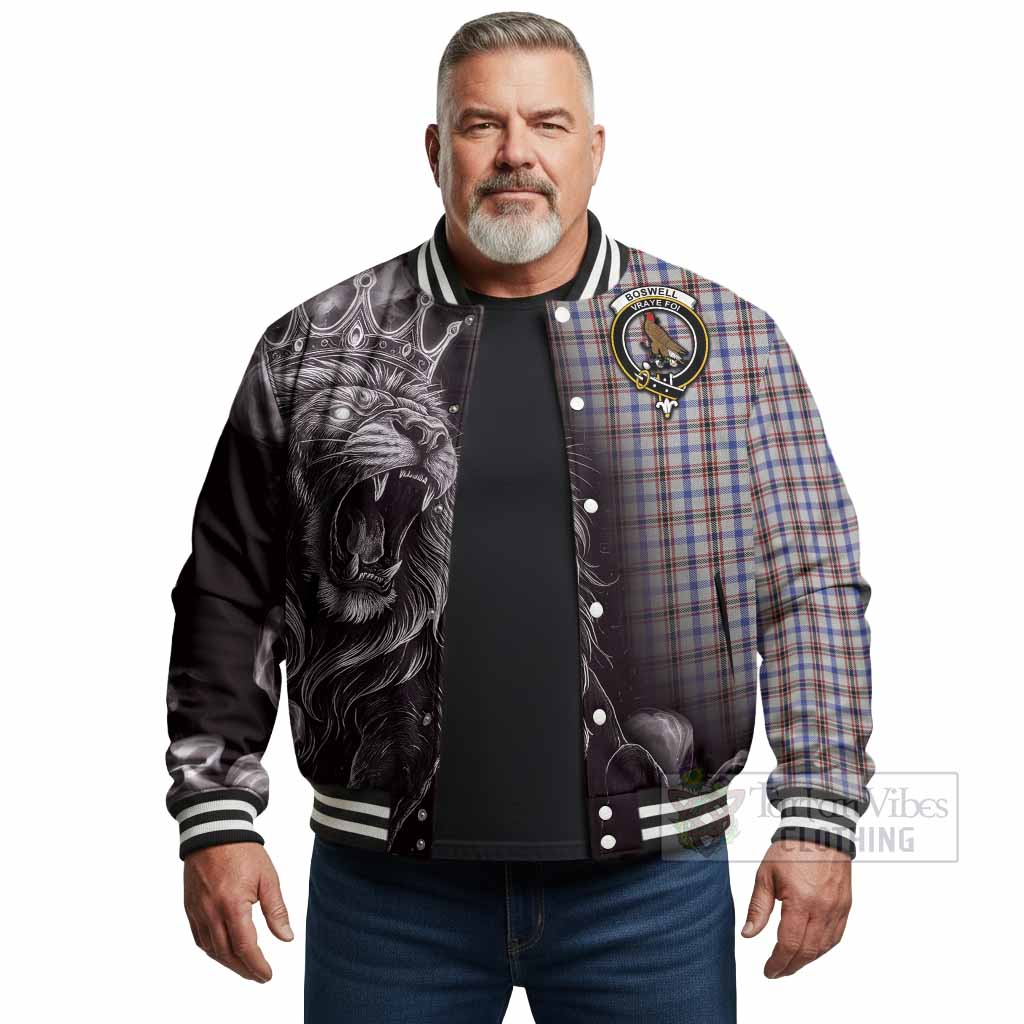 Boswell Tartan Baseball Jacket Roaring Lion Heritage