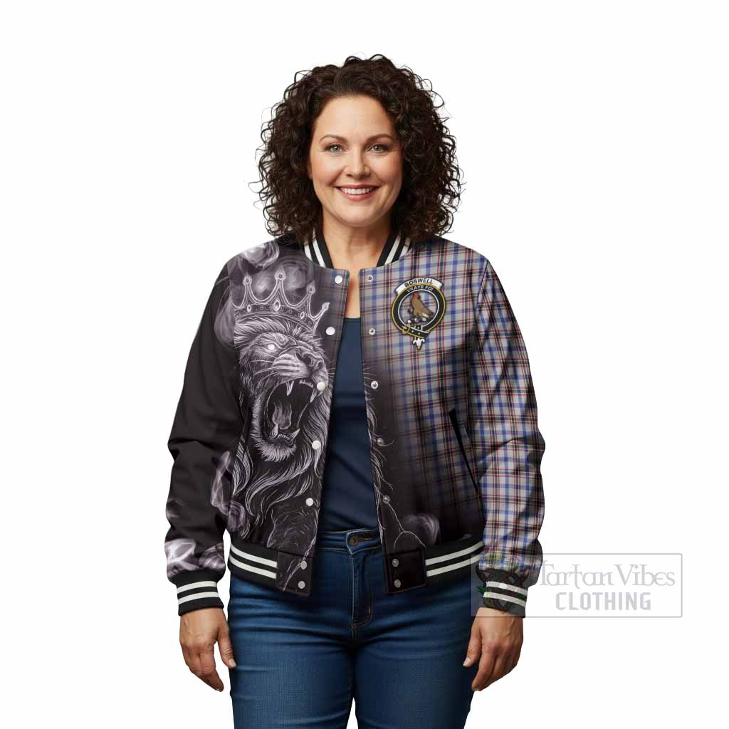 Boswell Tartan Baseball Jacket Roaring Lion Heritage